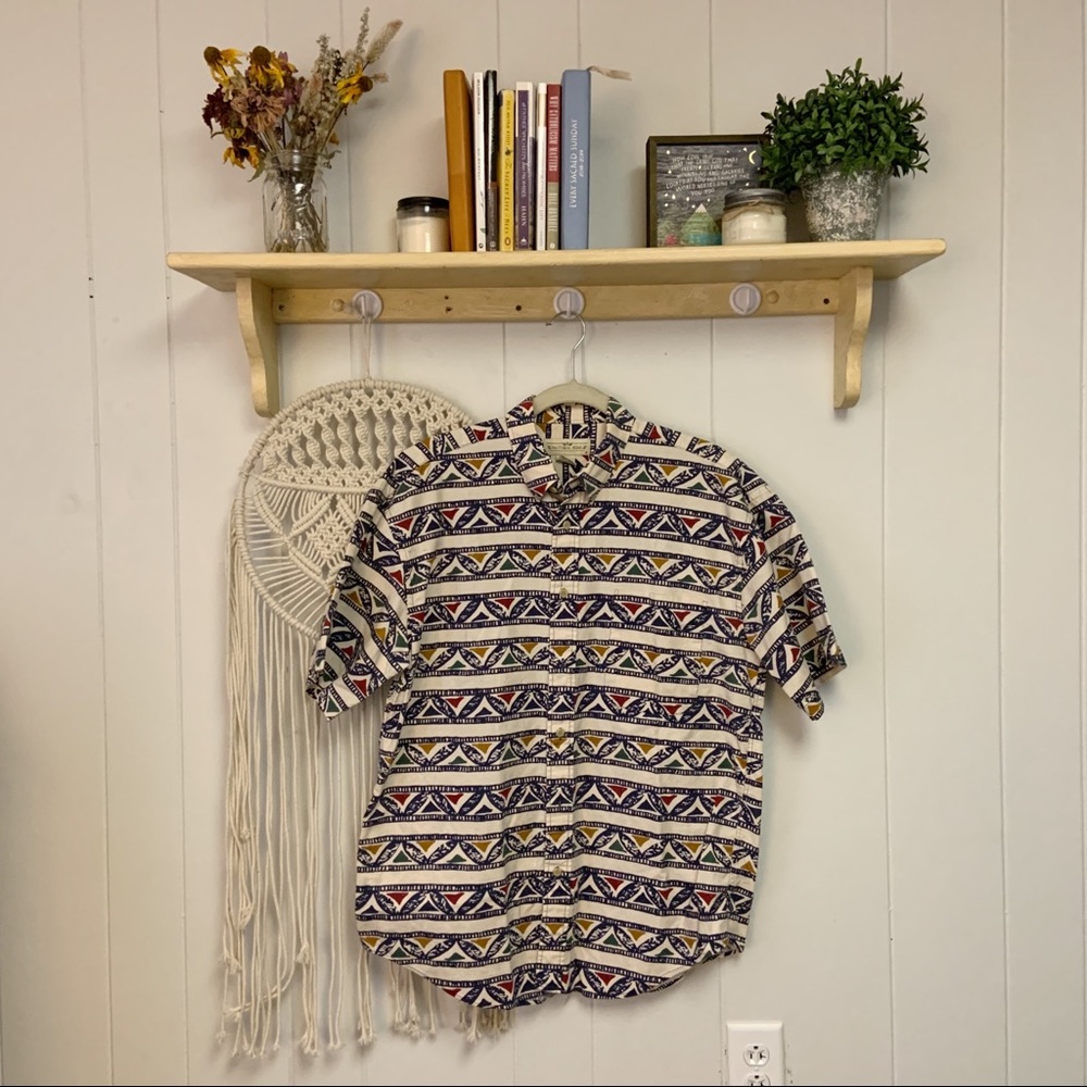 VINTAGE Natural Issue bottom down shirt